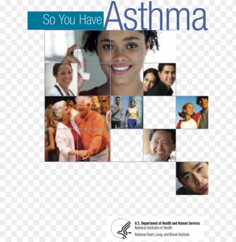 cover of asthma guide PNG format with no background
