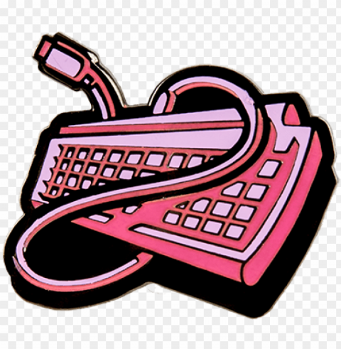 cow - cow chop pink keyboard Isolated Item on Transparent PNG