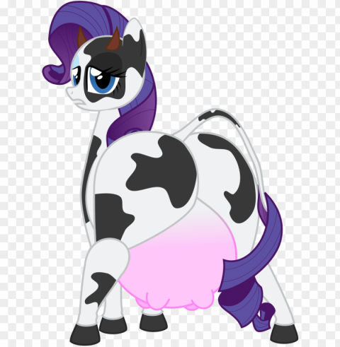 cow cowified female looking at you plot questionable - cartoo Transparent PNG Graphic with Isolated Object
