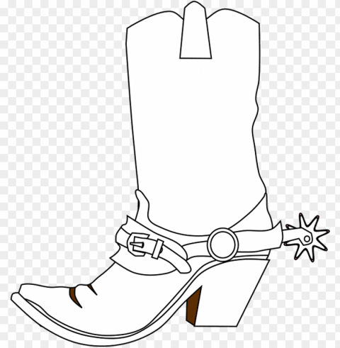 cowboy boots spurs boots western clipart - cowboy boots clip art Isolated Item in HighQuality Transparent PNG