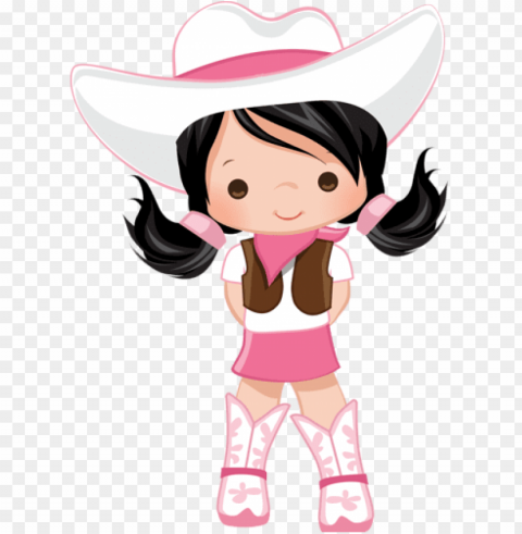 cowboy e cowgirl - cowboy menina Transparent Background PNG Isolated Illustration