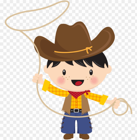 cowboy hat clipart safari - menino fazendinha Transparent PNG Isolated Design Element