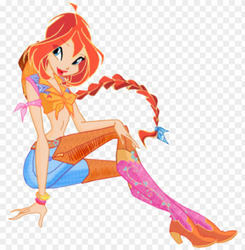 cowgirl - winx club bloom cowgirl Clear Background PNG Isolated Illustration