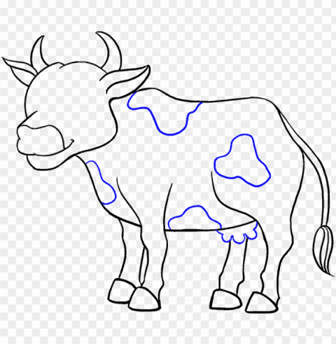 cows drawing simple - dibujos de vacas fáciles PNG transparent photos for presentations