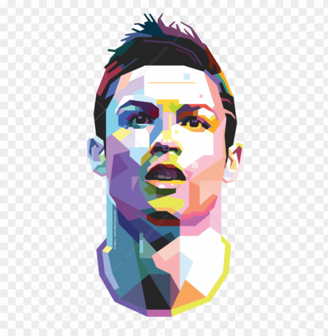 cr7 footbal player wpap - cristiano ronaldo wpa PNG Object Isolated with Transparency