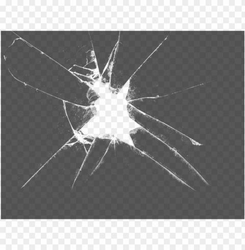 cracked glass PNG images with transparent elements pack