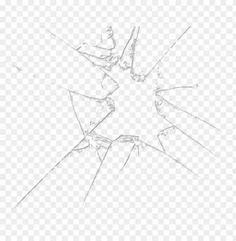 cracked glass PNG images with transparent overlay
