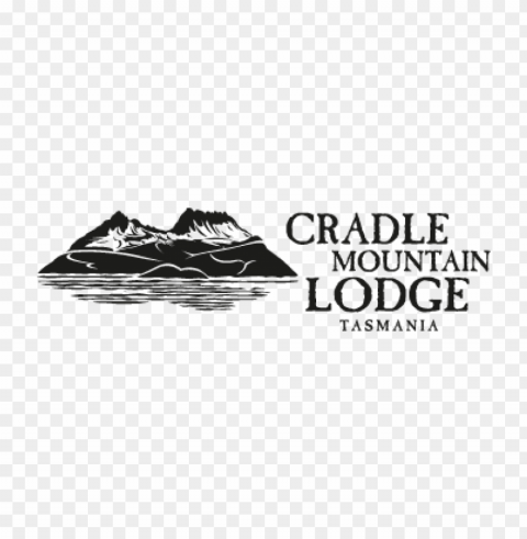 cradle mountain lodge eps vector logo Isolated PNG Graphic with Transparency