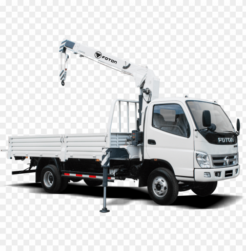 crane-truck - truck with crane Transparent Background PNG Isolated Art