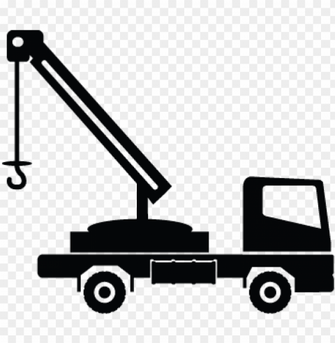 crane vehicle transport truck icon - crane PNG Image with Isolated Element