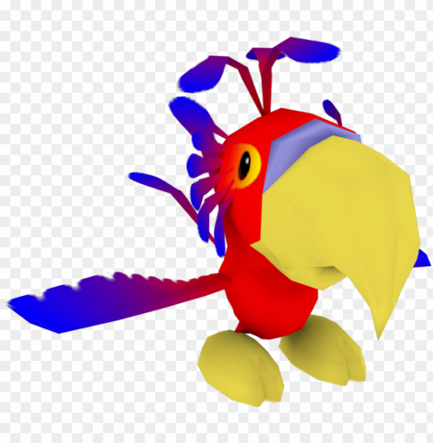 Crash Bandot Bird Isolated Artwork On Transparent PNG