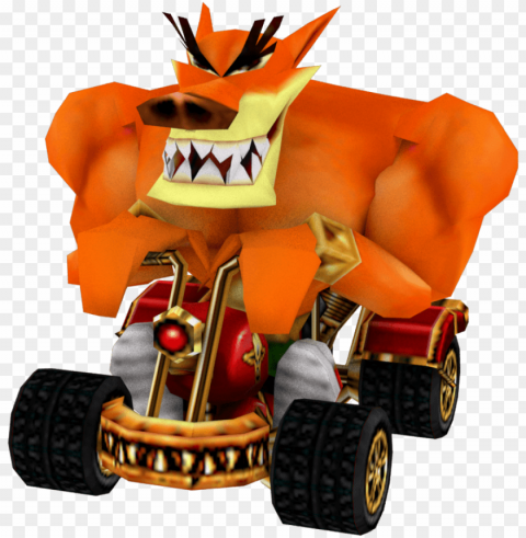 crash nitro kart tiny tiger in-kart - crash nitro kart tiny PNG images with alpha mask PNG transparent with Clear Background ID b3fe22bf