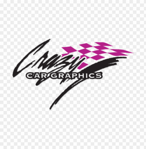 crazy car graphics logo vector download free PNG Illustration Isolated on Transparent Backdrop