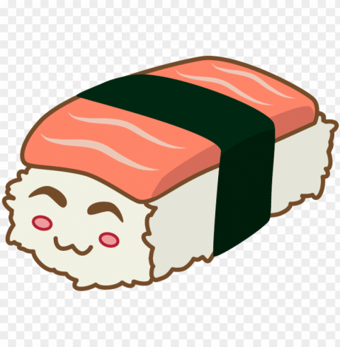 Crazy Cute Sushi - Cute Sushi Isolated Character In Transparent Background PNG