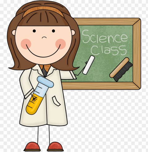 crazy teacher clipart - science teacher clipart Isolated Illustration in Transparent PNG