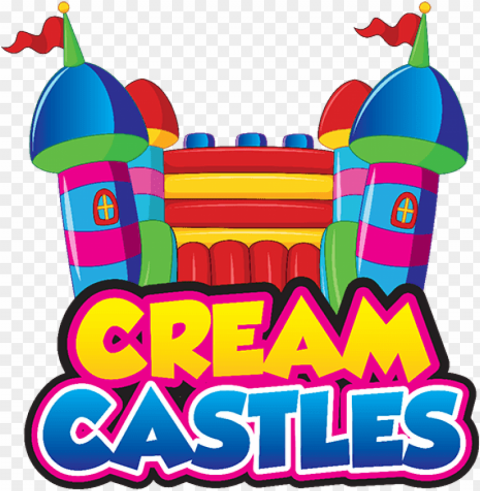 cream castles - bouncy castle logo PNG files with transparent canvas extensive assortment PNG transparent with Clear Background ID 7b48dc86