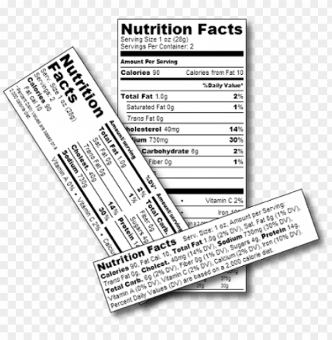create your own nutrition fact labels - crispy chocolate mint protein bars HighQuality Transparent PNG Isolated Graphic Element