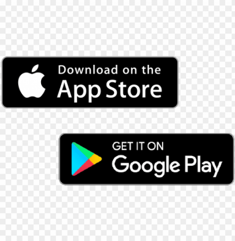 create your page with app store play store links - apple and google play store logos PNG Image with Isolated Icon