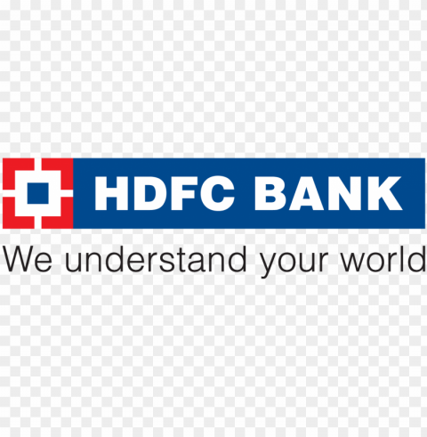credit card- powered by - hdfc bank logo PNG Image with Clear Background Isolated
