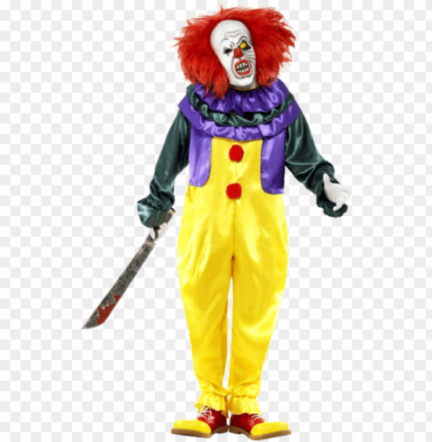 creepy clown PNG Graphic Isolated on Clear Background