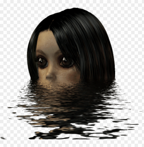 creepy halloween horror eyes water spooky - gif animados de terror HighQuality PNG with Transparent Isolation