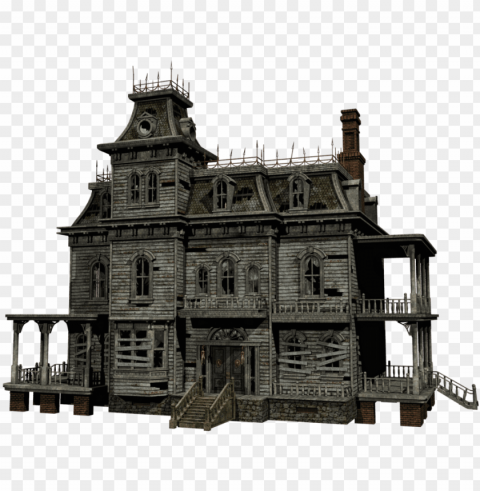 creepy house - haunted mansion PNG transparent designs