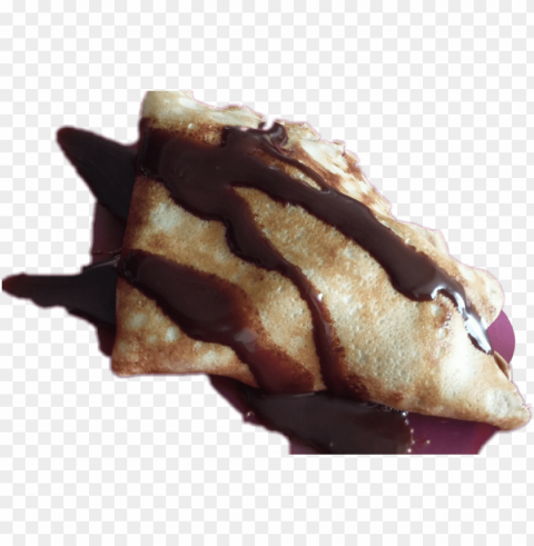 Crepe Sticker - Chocolate HighQuality Transparent PNG Isolated Object