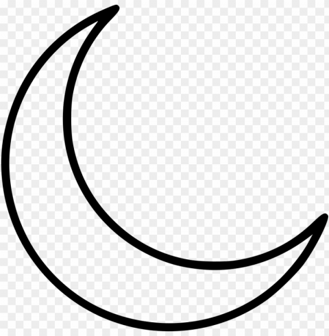 crescent moon - white crescent moon Free PNG images with alpha channel set