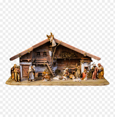 crib nativity scene PNG images for websites