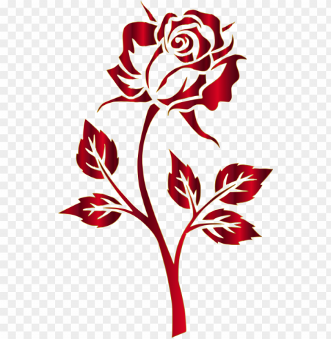 crimson rose symbol silhouette alternative - rose images without background PNG transparent photos assortment