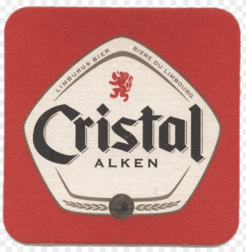cristal alken beer coaster Isolated Subject in HighResolution PNG