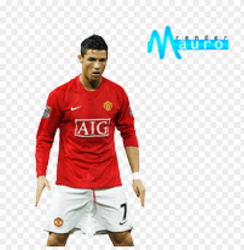 cristiano ronaldo manchester united Transparent Cutout PNG Isolated Element