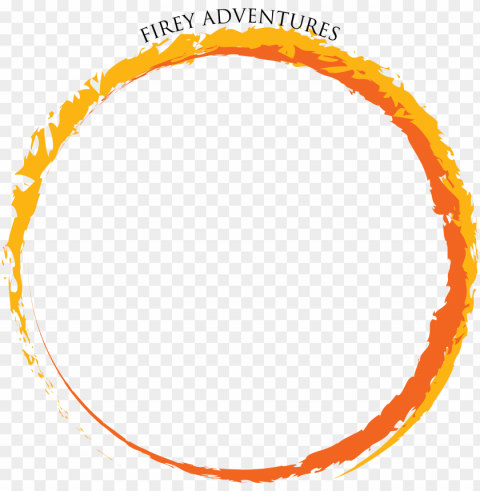 critiquemy ring of fire logo - flaming circle transparent Isolated Item on Clear Background PNG