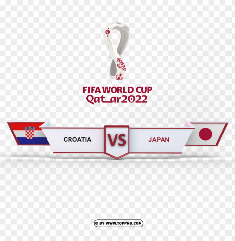 croatia vs japan fifa world cup 2022 background PNG Graphic with Transparent Isolation