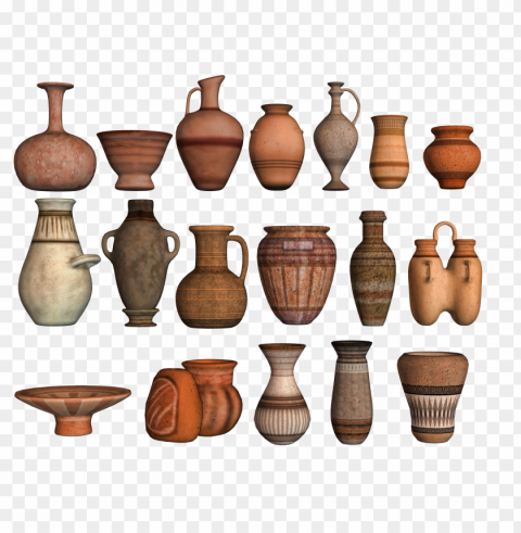 Crockery Pottery Transparent PNG Isolated Artwork