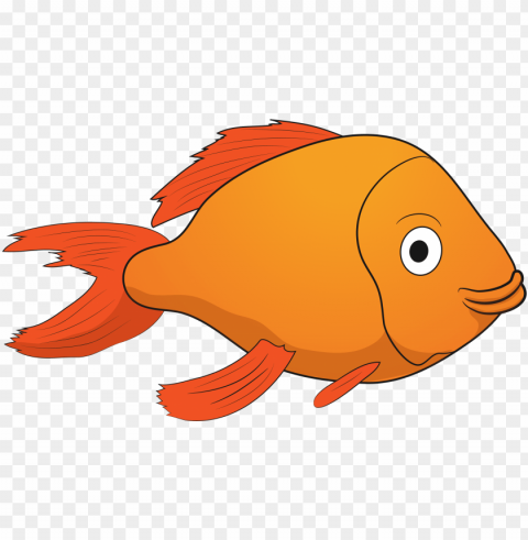 cropped-fish block1 - garibaldi fish Isolated Graphic on Clear PNG
