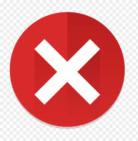 cross false x red round icon PNG for use