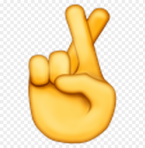 crossed arms emoji - fingers crossed emoji Clear Background PNG Isolated Item