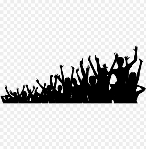 crowd PNG Image Isolated on Transparent Backdrop