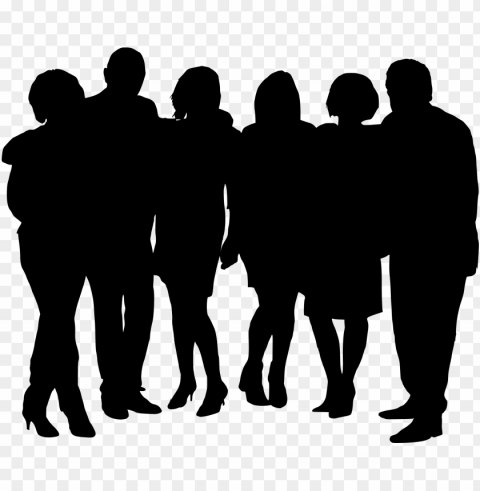crowd vector graduation - group of people silhouette PNG for educational projects