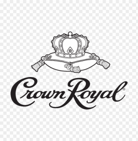 crown royal logo vector free PNG Graphic Isolated on Clear Background Detail