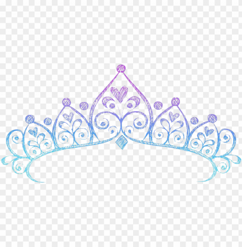 crown tiara drawing princess - drawing of a princess crow Transparent Background PNG Isolated Element