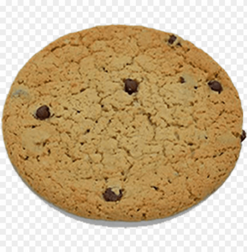 crown's own large chocolate chip cookie - chocolate chip cookie Isolated Character with Clear Background PNG