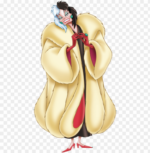 crudelia demon - cruella d enfer disney PNG file without watermark