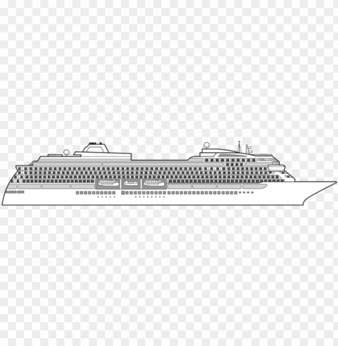 Cruise Lines - Cruise Ship Ga Plans Isolated Illustration In Transparent PNG