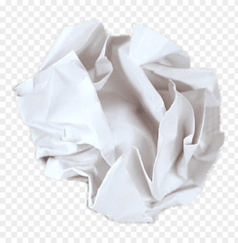 crumpled piece of paper PNG graphics with clear alpha channel broad selection