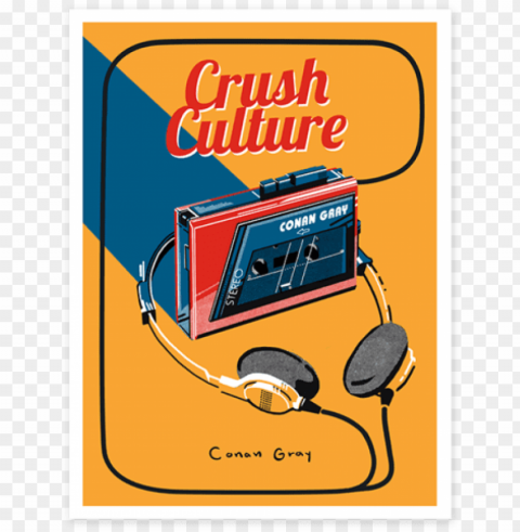 Crush Culture Poster - Conan Gray Crush Culture Poster Isolated Object On Clear Background PNG