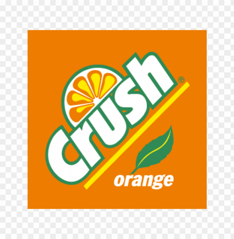 crush orange vector logo Isolated Subject on HighQuality Transparent PNG