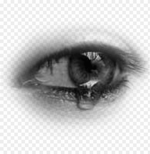 crying eye transparent Clear Background PNG with Isolation