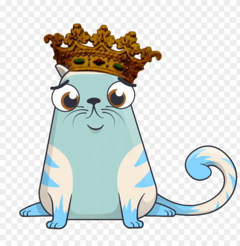 cryptokitty sad crown PNG Image with Transparent Isolated Graphic